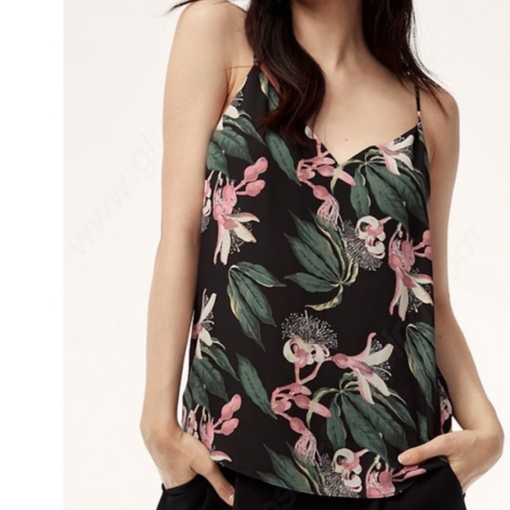 NWOT BABATON Everly foral tank top, XS
